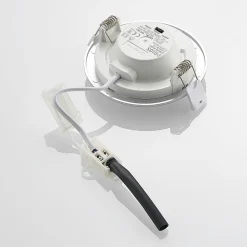 PRIOS Loftlamper|Loftlamper > LED-indbygningslampe Cadance, sølv, 12 cm, CCT, IP44