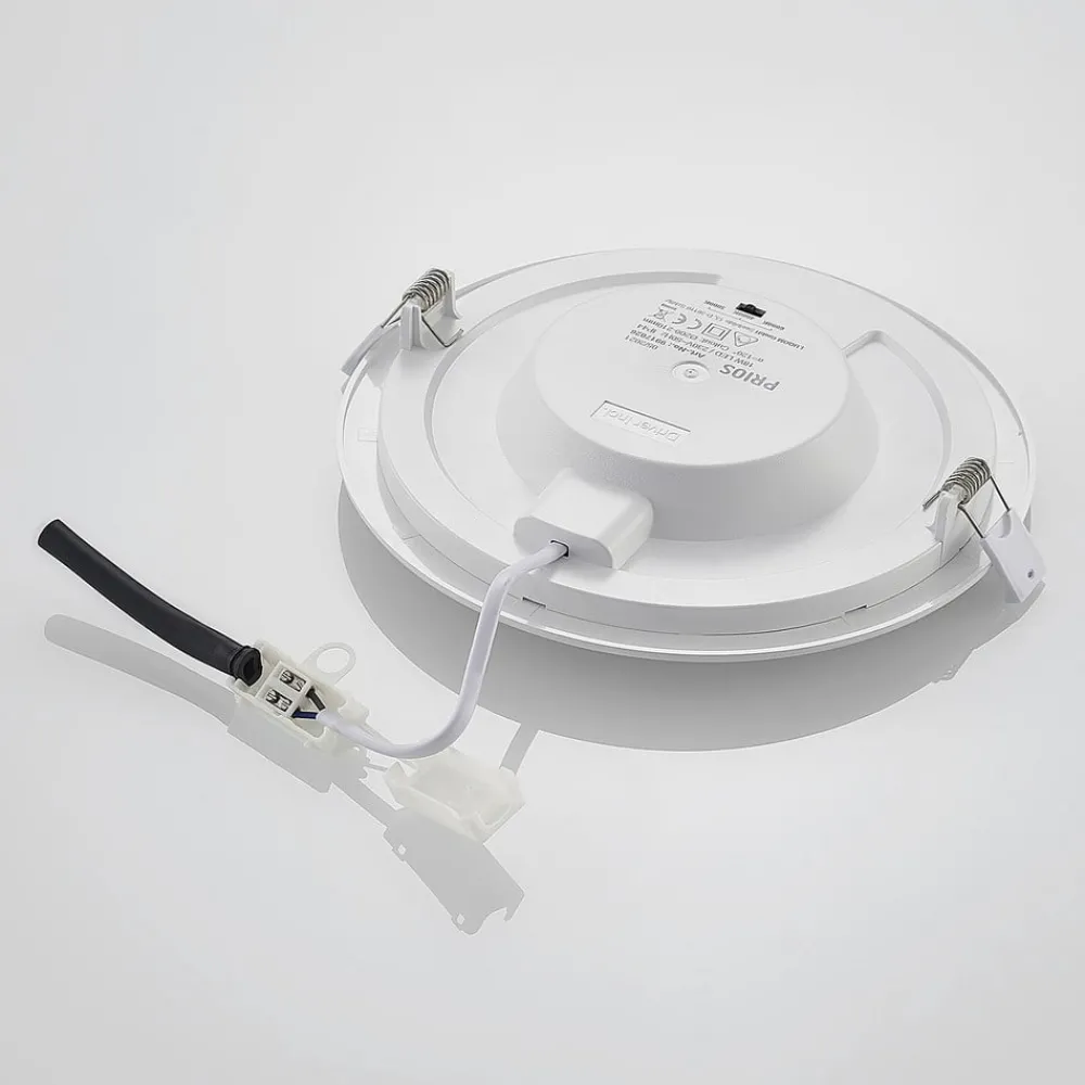 Loftlamper|Loftlamper ^ PRIOS LED-indbygningslampe Cadance, hvid, 22 cm, sæt med 10, CCT