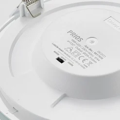 Loftlamper|Loftlamper ^ PRIOS LED-indbygningslampe Cadance, hvid, 22 cm, sæt med 10, CCT