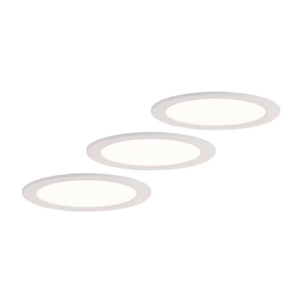 Loftlamper|Loftlamper ^ PRIOS LED-indbygningslampe Cadance, hvid, 22 cm, sæt med 3, CCT