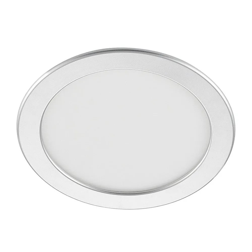 Loftlamper|Loftlamper ^ PRIOS LED-indbygningslampe Cadance, sølv, 22 cm, CCT, IP44