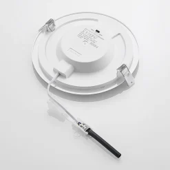 Loftlamper|Loftlamper ^ PRIOS LED-indbygningslampe Cadance, sølv, 22 cm, CCT, IP44