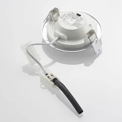 Loftlamper|Indbygningsspots ^ PRIOS LED-indbygningslampe Cadance, sølv, 12 cm, sæt med 3, CCT
