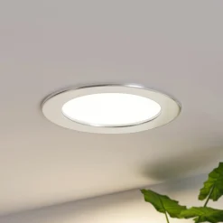 PRIOS Loftlamper|Indbygningsspots > LED-indbygningslampe Cadance, sølv, 17 cm, sæt med 10, CCT