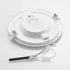 PRIOS Loftlamper|Indbygningsspots > LED-indbygningslampe Cadance, sølv, 24 cm, sæt med 3, CCT
