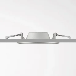 Loftlamper|Spotlights ^ PRIOS LED-indbygningslampe Cadance, sølv, 12 cm, sæt med 10, CCT