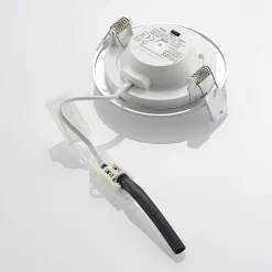 Loftlamper|Spotlights ^ PRIOS LED-indbygningslampe Cadance, sølv, 12 cm, sæt med 10, CCT