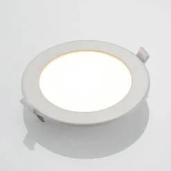 Gang|Loftlamper ^ PRIOS LED-indbygningslampe Cadance, hvid, 17 cm, CCT, IP44