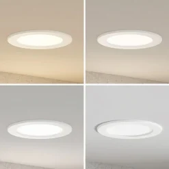 PRIOS Gang|Loftlamper > LED-indbygningslampe Cadance, hvid, 17 cm, sæt med 10, CCT