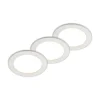 Gang|Loftlamper ^ PRIOS LED-indbygningslampe Cadance, hvid, 17 cm, sæt med 3, CCT