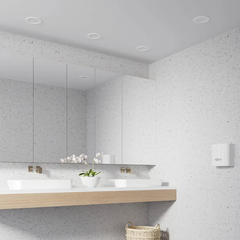 Gang|Loftlamper ^ PRIOS LED-indbygningslampe Cadance, hvid, 17 cm, sæt med 3, CCT