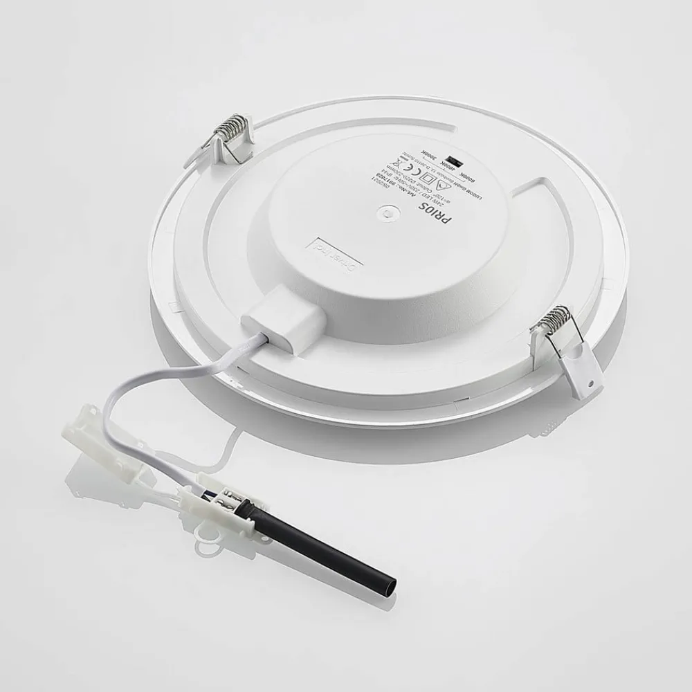 PRIOS Gang|Loftlamper > LED-indbygningslampe Cadance, hvid, 24 cm, CCT, IP44
