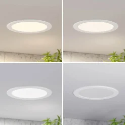 PRIOS Gang|Loftlamper > LED-indbygningslampe Cadance, hvid, 24 cm, CCT, IP44