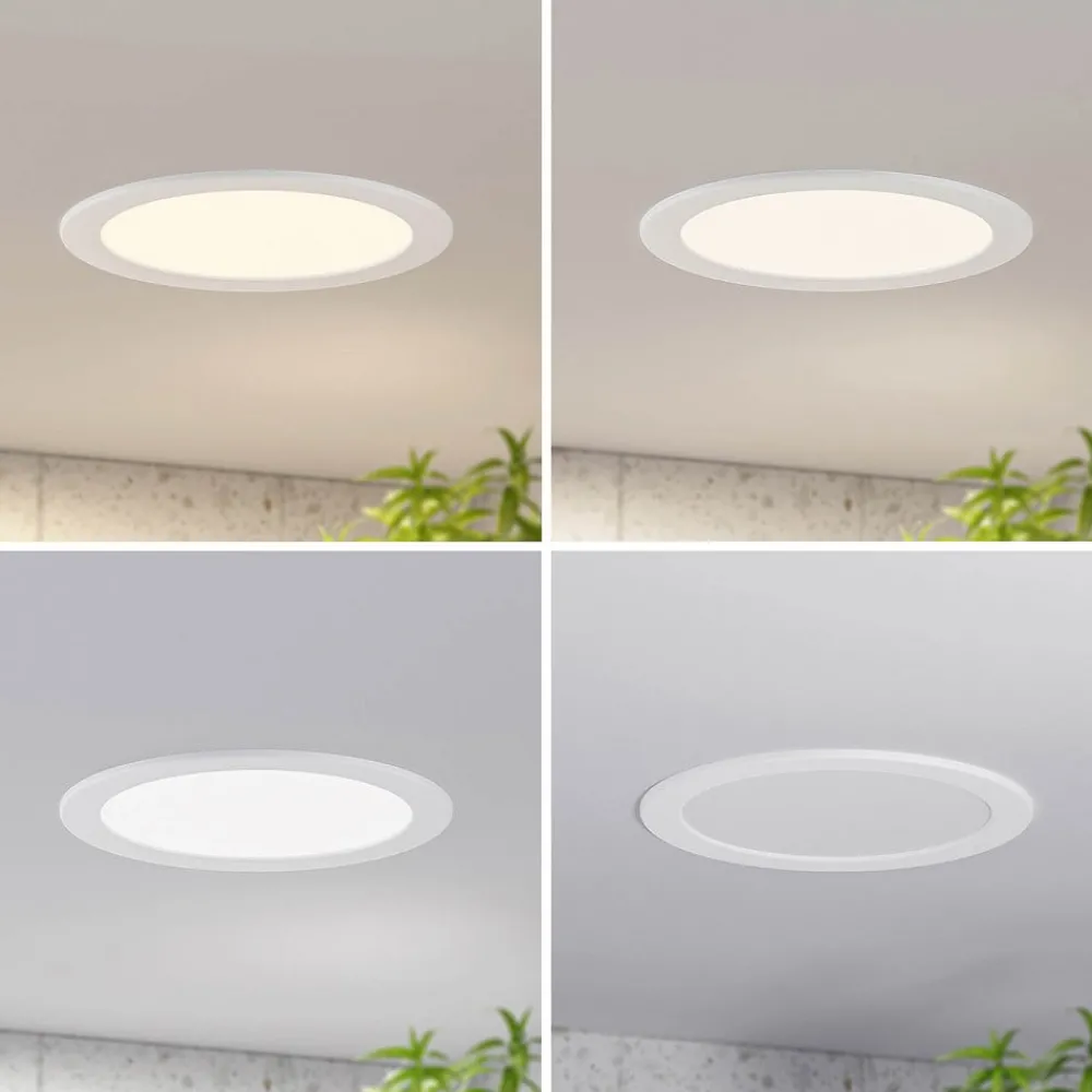 PRIOS Gang|Loftlamper > LED-indbygningslampe Cadance, hvid, 24 cm, CCT, IP44