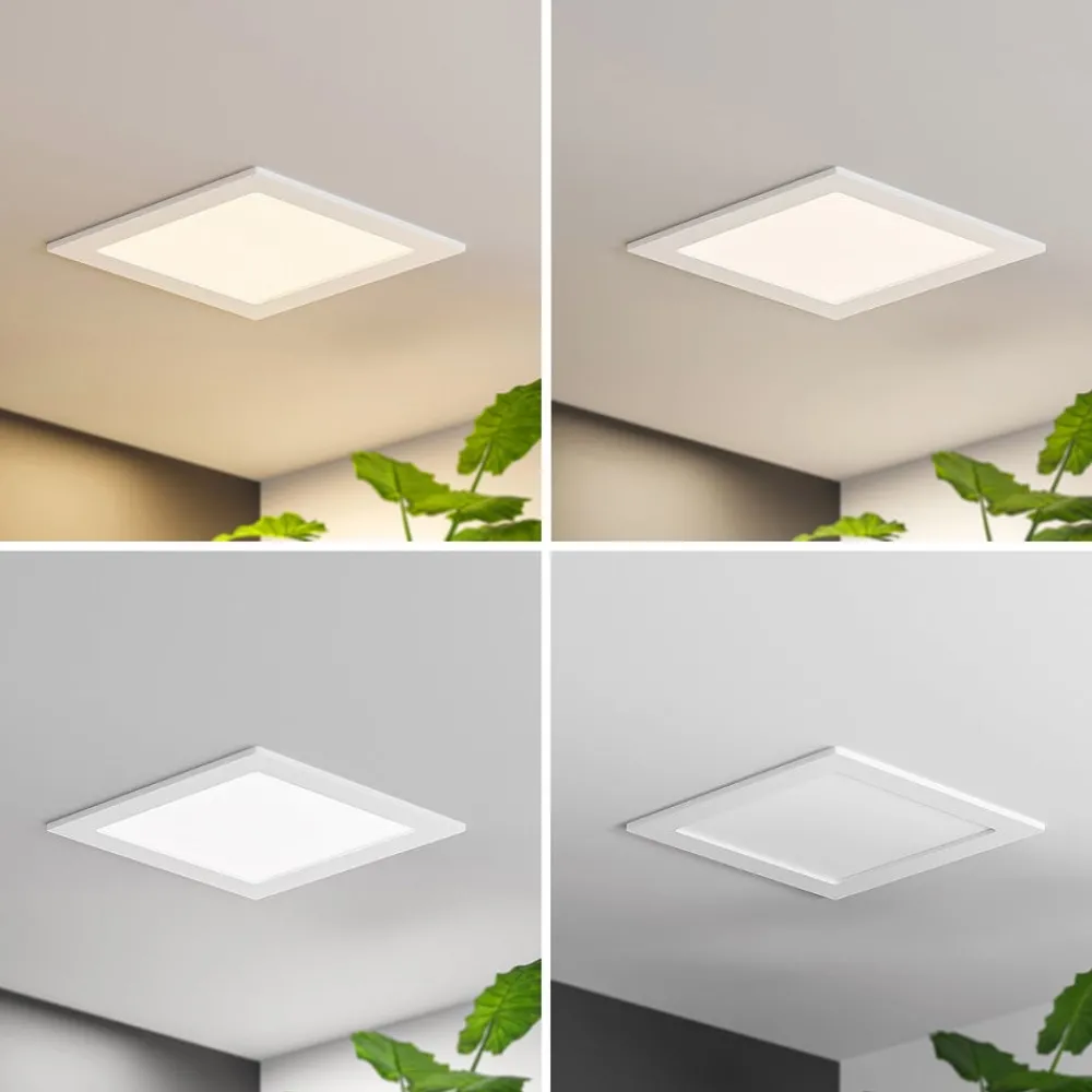 PRIOS Loftlamper|Indbygningsspots > LED-indbygningslampe Helina, hvid, 22 cm, 24 W, dæmpbar