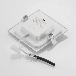 Loftlamper|Loftlamper ^ PRIOS LED-indbygningslampe Helina, sølv, 16,5 cm, dæmpbar