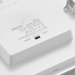 PRIOS Indbygningsspots > LED-indbygningslampe Helina, sølv, 22 cm, 24 W, dæmpbar