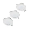 PRIOS Loftlamper|Indbygningsspots > LED-indbygningslampe Rida, sæt med 3, hvid, 10 cm, CCT, IP44