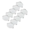 PRIOS Loftlamper|Loftlamper > LED-indbygningslampe Rida, sæt med 10, hvid, 15 cm, CCT, IP44
