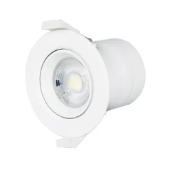 Loftlamper|Indbygningsspots ^ PRIOS LED indbygningslampe Shima, hvid, 7W, 3000K, 10stk, dæmpbar