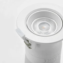 PRIOS Loftlamper|Indbygningsspots > LED-indbygningslampe Shima, hvid, 7 W, 3000K, dæmpbar
