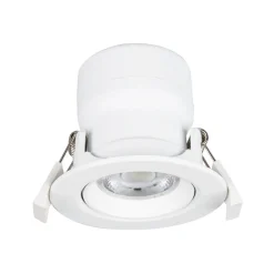 Indbygningsspots|Spotlights ^ PRIOS LED indbygningslampe Shima, hvid, 7W, 3000K, 3 enheder, dæmpbar