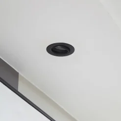PRIOS Indbygningsspots|Spotlights > LED indbygningslampe Shima, sort, 7 W, 3000K, dæmpbar