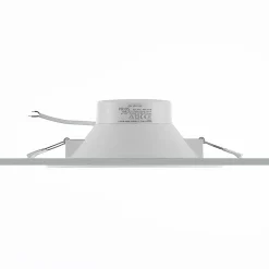 Loftlamper|Indbygningsspots ^ PRIOS LED-indbygningsspot Rida, hvid. Ø 23 cm, 30W, CCT, IP44