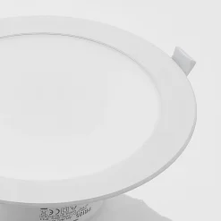 Loftlamper|Indbygningsspots ^ PRIOS LED-indbygningsspot Rida, hvid. Ø 23 cm, 30W, CCT, IP44