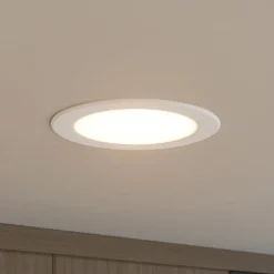 PRIOS Loftlamper|Loftlamper > LED-indbygningsspot Rida, hvid. Ø 15 cm, CCT, IP44