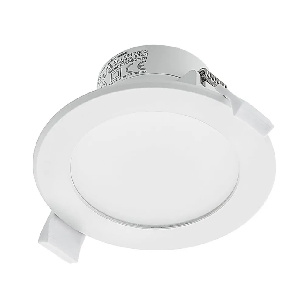 PRIOS Loftlamper|Loftlamper > LED-indbygningsspot Rida, hvid. Ø 10 cm, CCT, IP44