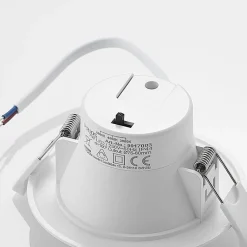 PRIOS Loftlamper|Loftlamper > LED-indbygningsspot Rida, hvid. Ø 10 cm, CCT, IP44