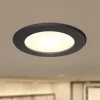 PRIOS Loftlamper|Loftlamper > LED-indbygningsspot Rida, sort, Ø 10 cm, CCT, IP44