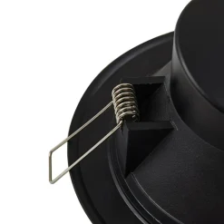 PRIOS Loftlamper|Loftlamper > LED indbygningsspot Rida, sort, 14,5 cm, 12 W, CCT