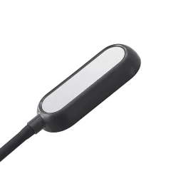 Arbejdsrum/Kontor|Bordlamper ^ PRIOS LED-klemmelampe Najari, sort, genopladeligt batteri, USB, 51 cm