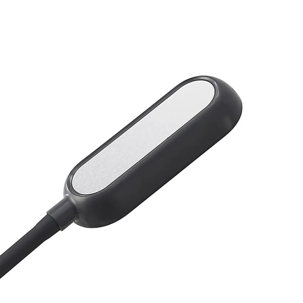 Arbejdsrum/Kontor|Bordlamper ^ PRIOS LED-klemmelampe Najari, sort, genopladeligt batteri, USB, 51 cm