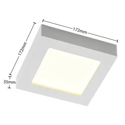 PRIOS Loftlamper > LED-loftlampe Alette, hvid, 17,2 cm, dæmpbar