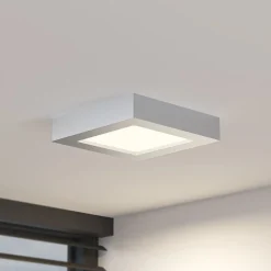 PRIOS Loftlamper > LED-loftlampe Alette, sølv, 17,2 cm, dæmpbar