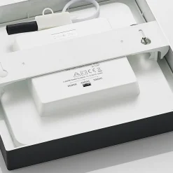 Loftlamper ^ PRIOS LED-loftlampe Alette, sort, 18 W, CCT, dæmpbar