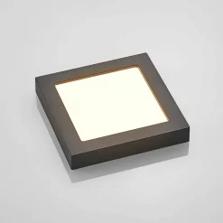 Loftlamper ^ PRIOS LED-loftlampe Alette, sort, 18 W, CCT, dæmpbar