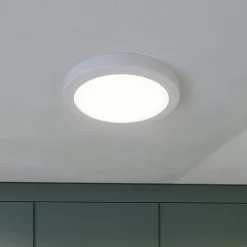 PRIOS Loftlamper|Loftlamper > LED-loftlampe Aureka, bevægelsessensor, Ø 23 cm, hvid