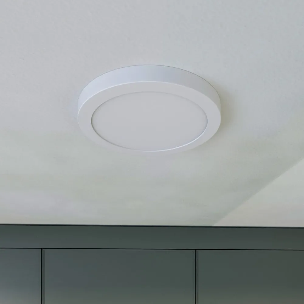 PRIOS Loftlamper|Loftlamper > LED-loftlampe Aureka, bevægelsessensor, Ø 23 cm, hvid
