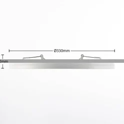 Gang|Loftlamper ^ PRIOS LED-loftlampe Aureka, bevægelsessensor, Ø 33 cm, hvid
