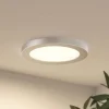 PRIOS Loftlamper|Indbygningsspots > LED-loftlampe Aureka, Ø 23 cm, sølv, metal