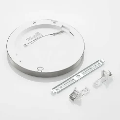 PRIOS Loftlamper|Indbygningsspots > LED-loftlampe Aureka, Ø 23 cm, sølv, metal