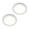PRIOS Loftlamper > LED-loftlampe Aureka, sæt med 2, sensor, Ø 23 cm, hvid