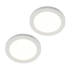 PRIOS Loftlamper > LED-loftlampe Aureka, sæt med 2, sensor, Ø 23 cm, hvid