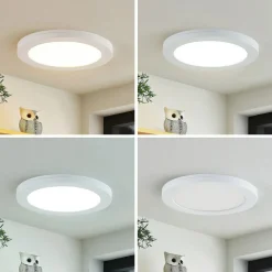 PRIOS Loftlamper > LED-loftlampe Aureka, sæt med 2, sensor, Ø 23 cm, hvid
