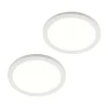 PRIOS Gang|Loftlamper > LED-loftlampe Aureka, sæt med 2, sensor, Ø 33 cm, hvid