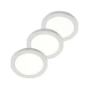 PRIOS Gang|Loftlamper > LED-loftlampe Aureka, sæt med 3, sensor, Ø 23 cm, hvid
